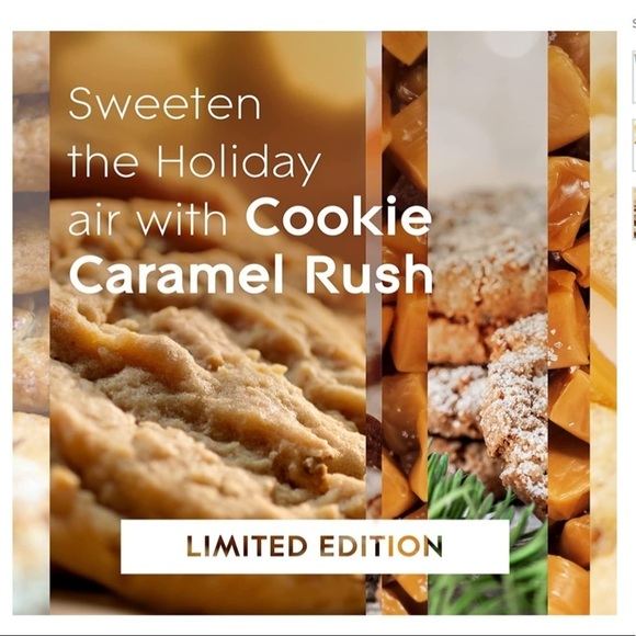 Holiday Jar Candles 2 Christmas Scent Cookie Caramel Rush Infused Essential Oils - Picture 3 of 12